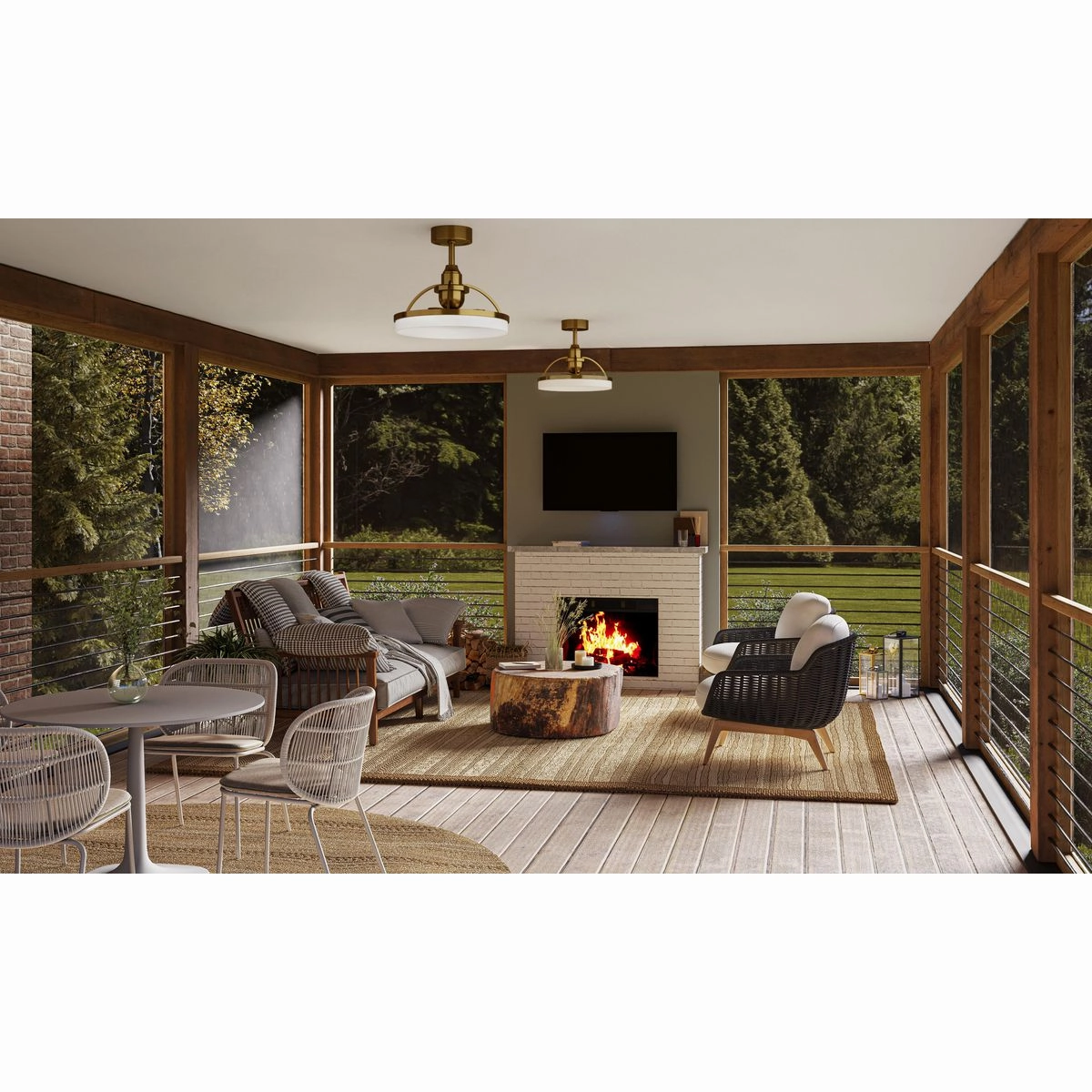 Shear Ceiling Fan Brushed Bronze