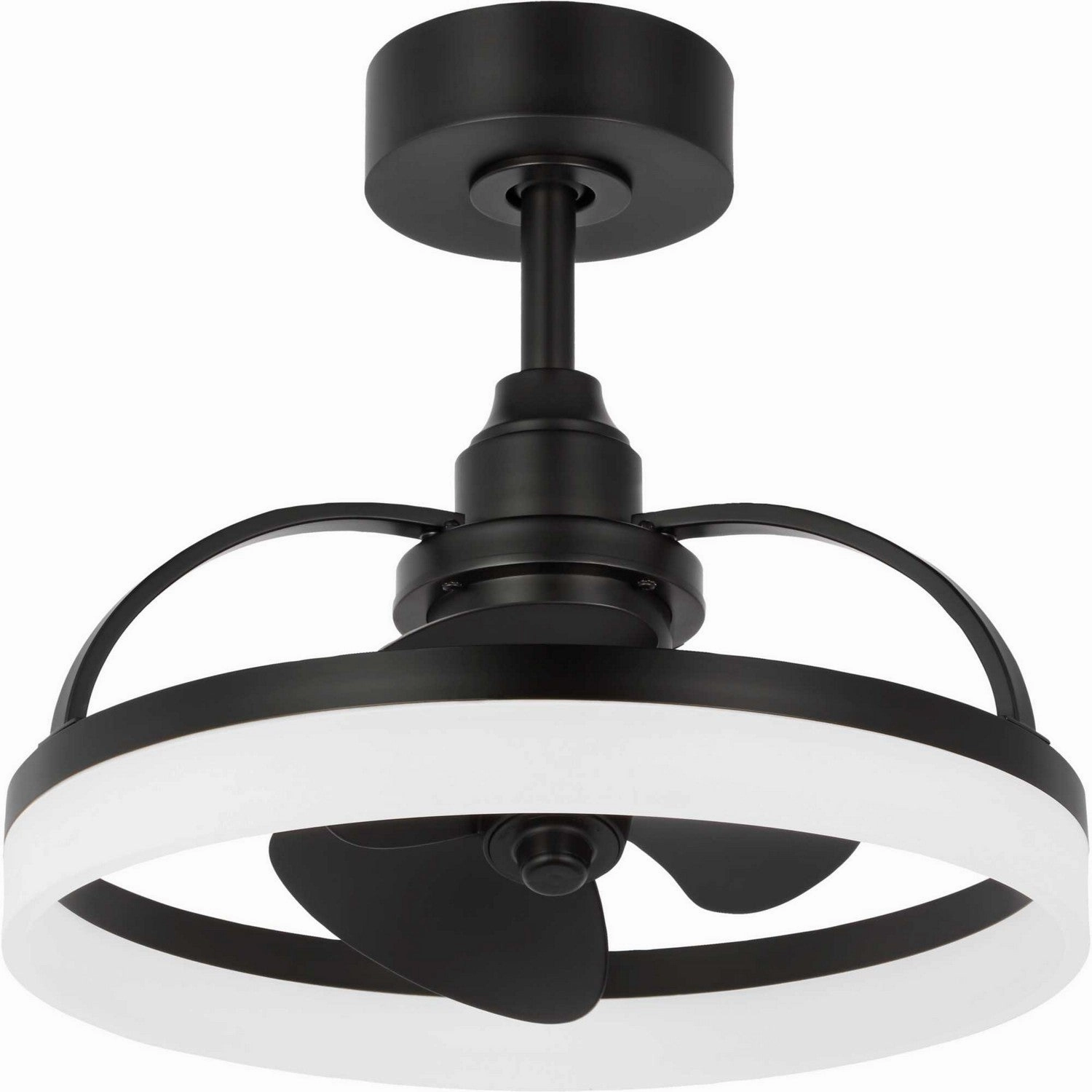 Shear Ceiling Fan Matte Black decorative fandeliers with lights