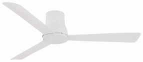 Simple Flush 52" 52"Ceiling Fan Flat White energy-efficient medium fans with remote