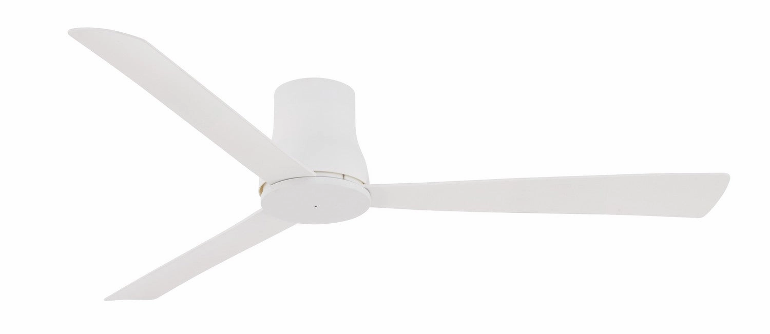 Simple Flush-60" 60"Ceiling Fan Flat White ifan smart fans for connected homes