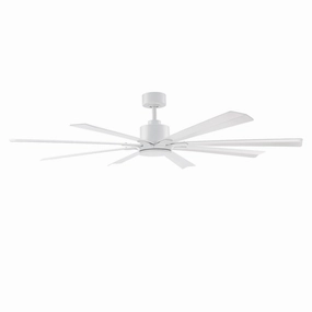 Size Matters 65"Ceiling Fan Matte White stylish medium fans for contemporary homes