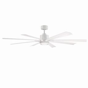 Size Matters 65"Ceiling Fan Matte White modern medium fans for everyday cooling