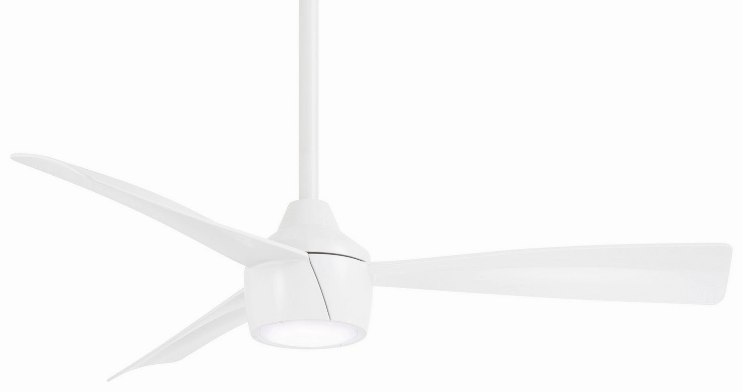 Skinnie 44" 44" Ceiling Fan Flat White best small fans for home and travel