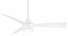 Skinnie 44" 44" Ceiling Fan Flat White best small fans for home and travel