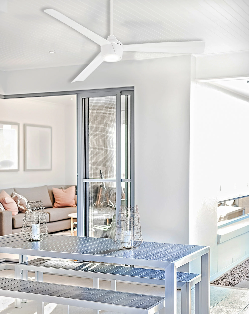 Skinnie 56"Ceiling Fan Flat White