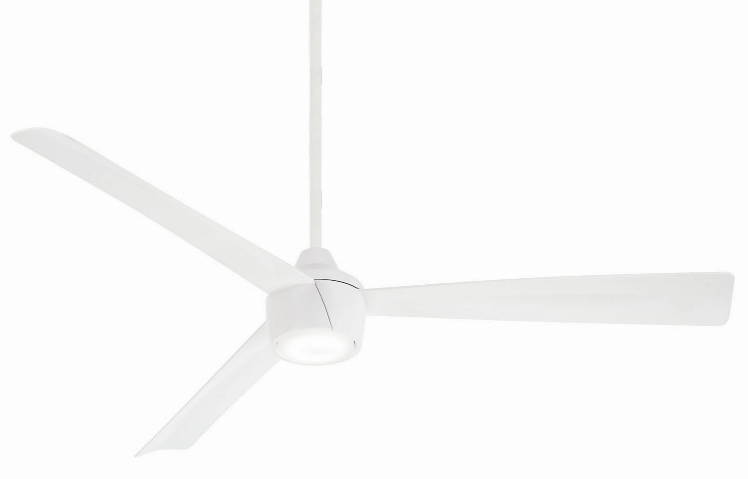 Skinnie 56"Ceiling Fan Flat White energy-efficient medium fans with remote