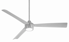 Skinnie 56"Ceiling Fan Grey quiet medium fans for living room use
