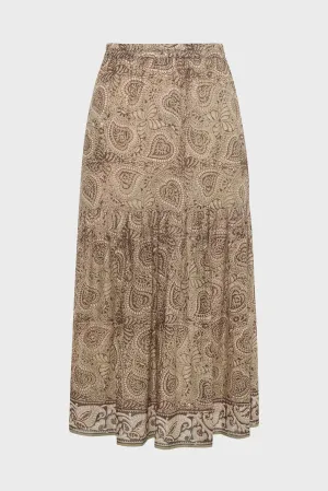 Skirt Valora Dbj27b331 Khaki-Green Clothing_Gerard-Darel