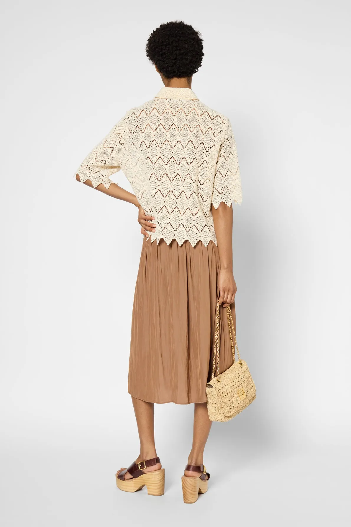 Skirt Vania Dbj07b086 Brown Clothing_Gerard-Darel