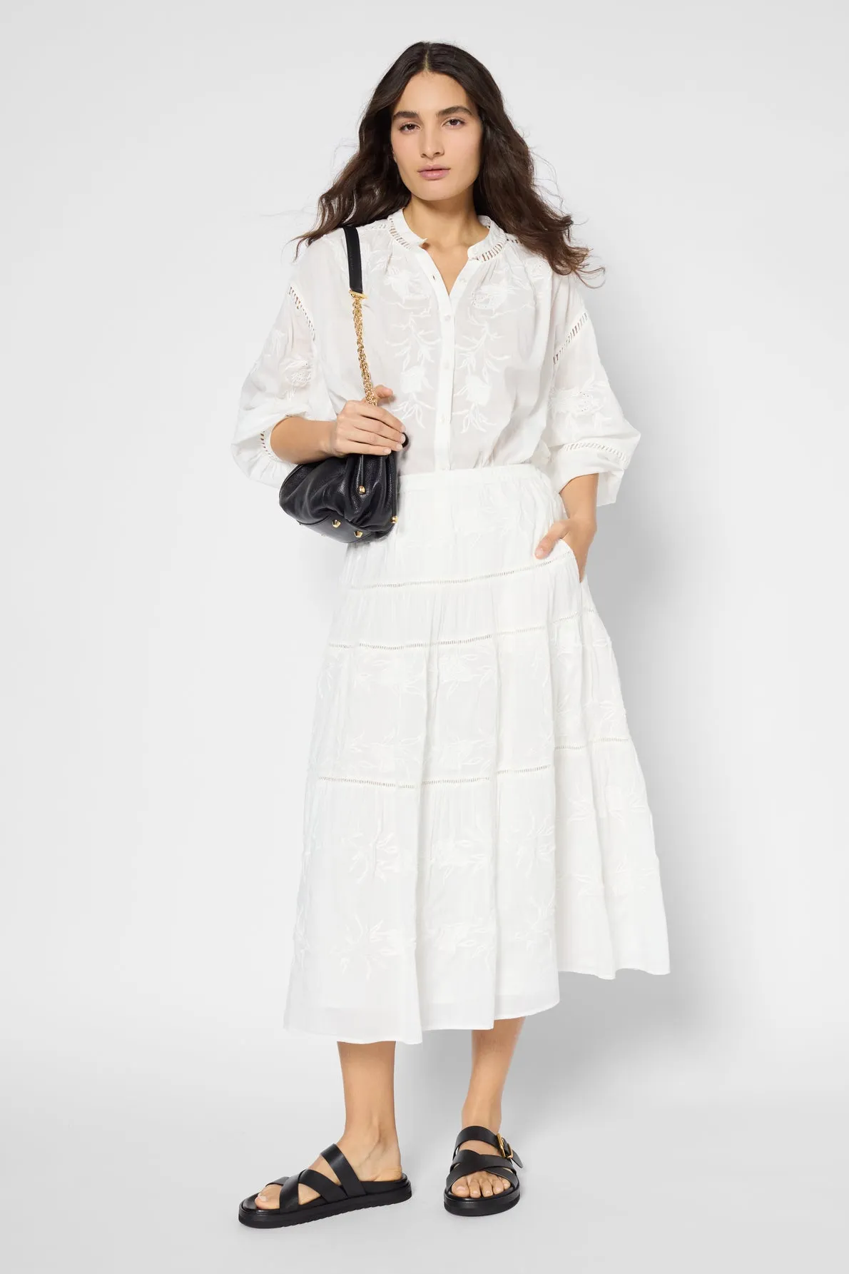 Skirt Vera Dbj40b329 White Clothing_Gerard-Darel