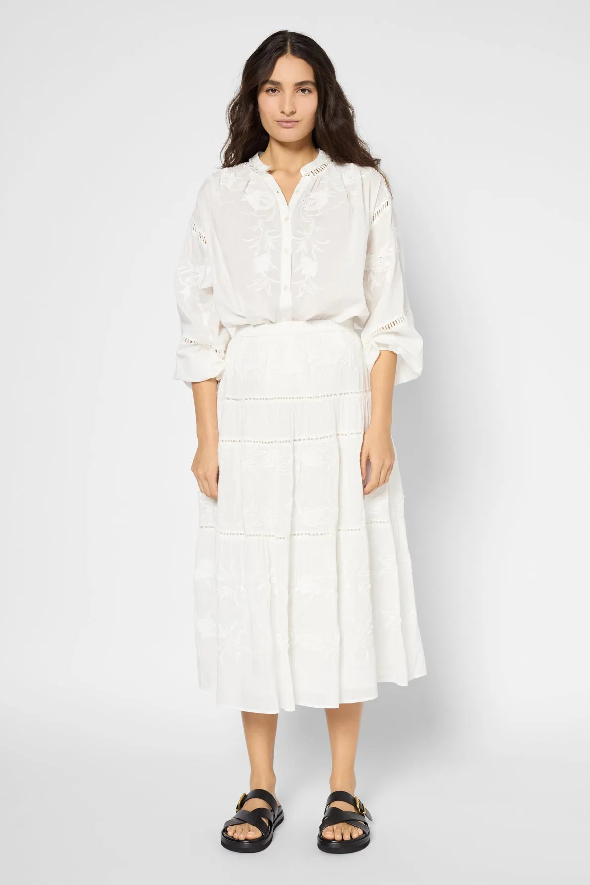 Skirt Vera Dbj40b329 White Clothing_Gerard-Darel