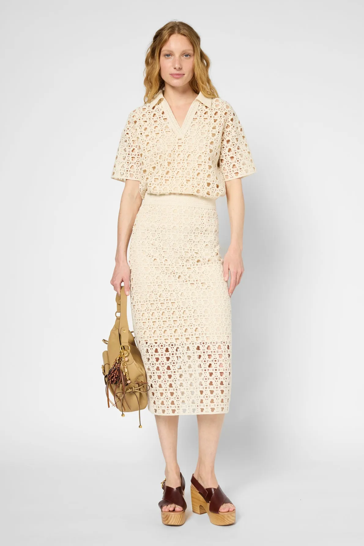Skirt Videlia Dbj33b346 Natural Clothing_Gerard-Darel