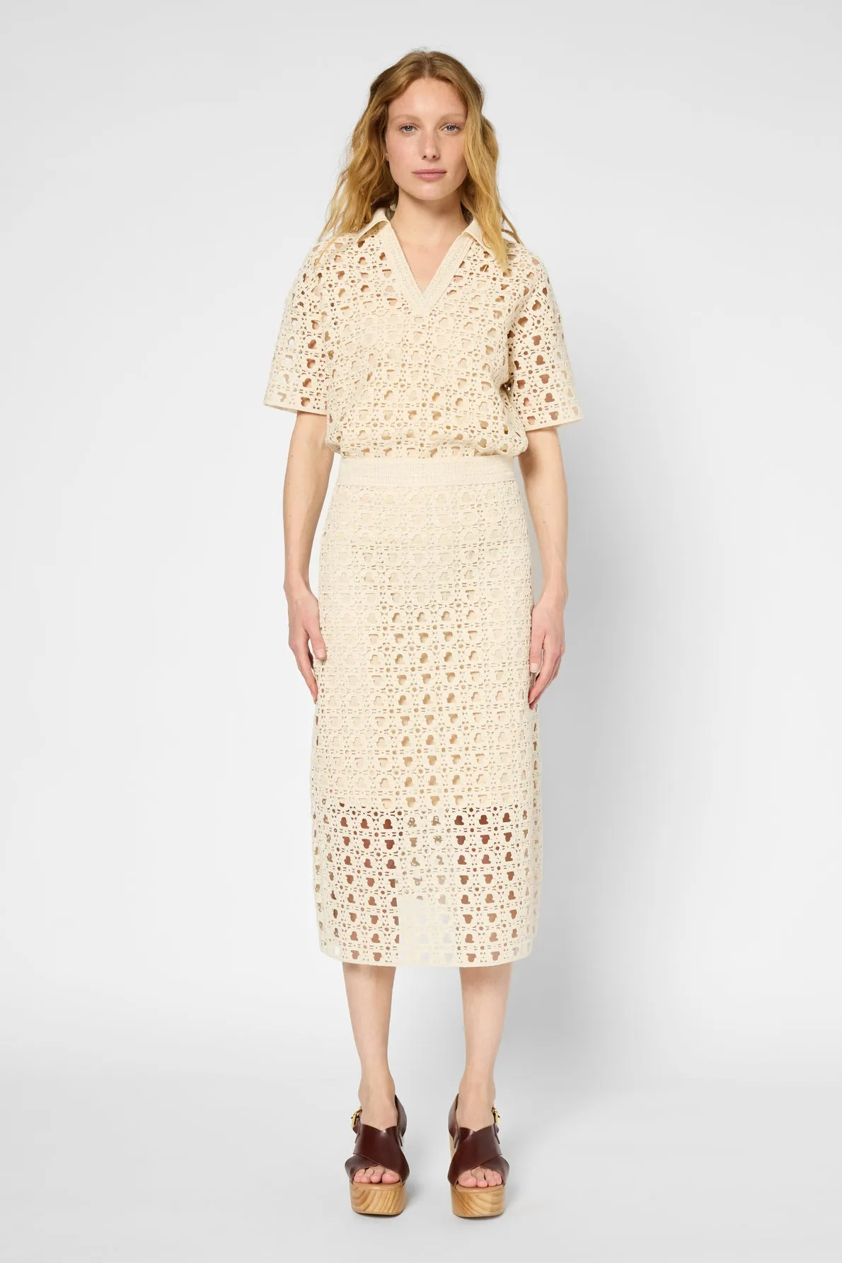 Skirt Videlia Dbj33b346 Natural Clothing_Gerard-Darel