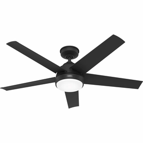 Skyflow 52"Ceiling Fan Matte Black quiet medium fans for living room use