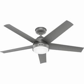 Skyflow 52"Ceiling Fan Matte Silver energy-efficient medium fans with remote