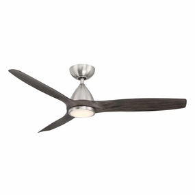 Skylark 54"Ceiling Fan Brushed Nickel/Ebony stylish medium fans for contemporary homes
