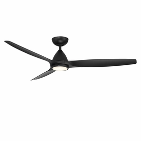 Skylark 62"Ceiling Fan Matte Black quiet medium fans for living room use