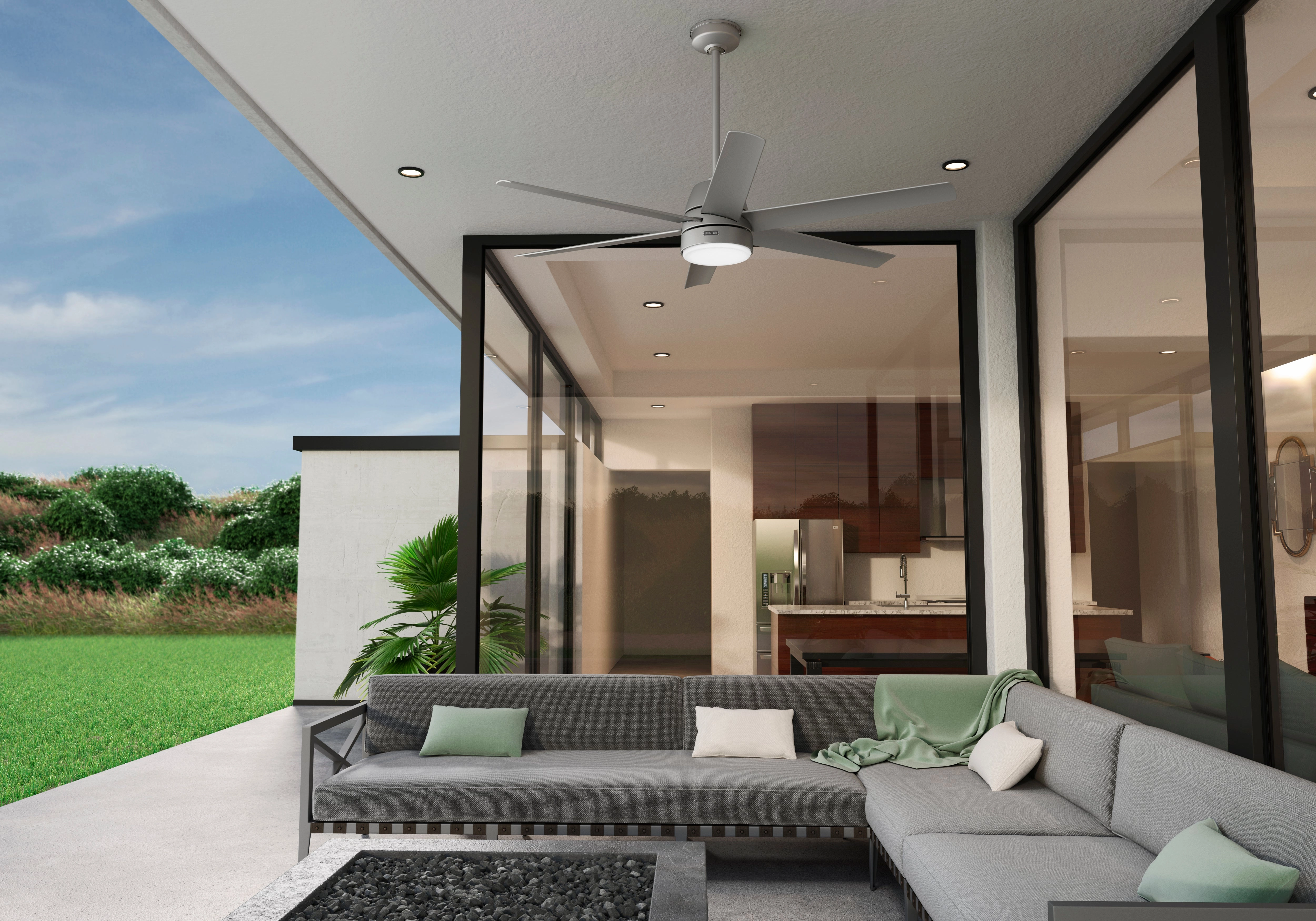 Skysail 60"Ceiling Fan Matte Silver