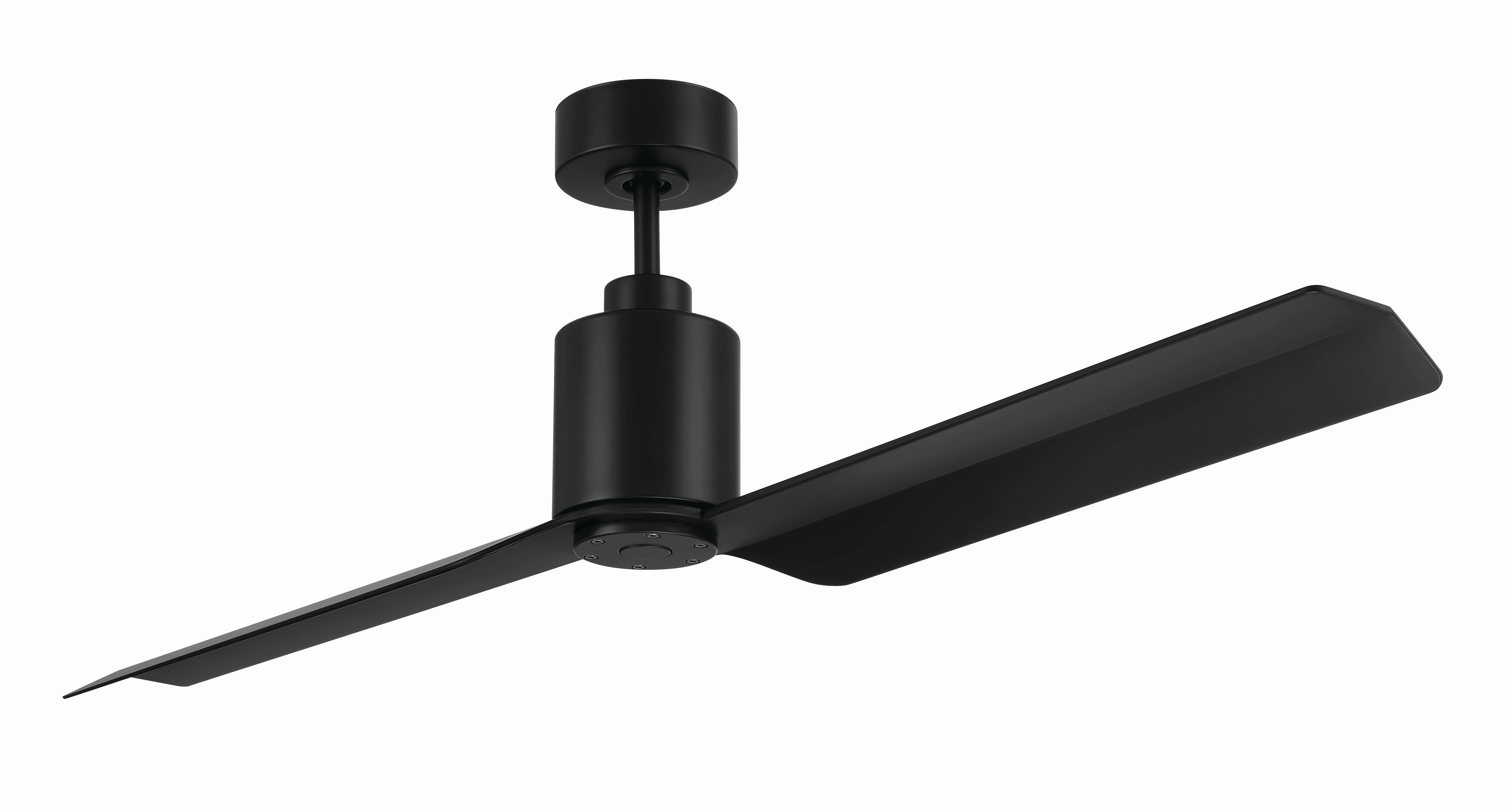 Sleek 56"Ceiling Fan Flat Black medium size fans for home ventilation