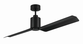 Sleek 56"Ceiling Fan Flat Black medium size fans for home ventilation