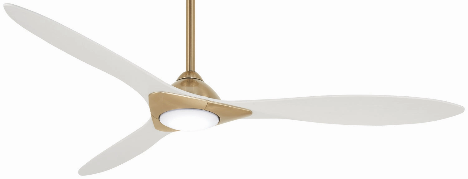 Sleek 60"Ceiling Fan Soft Brass modern medium fans for everyday cooling