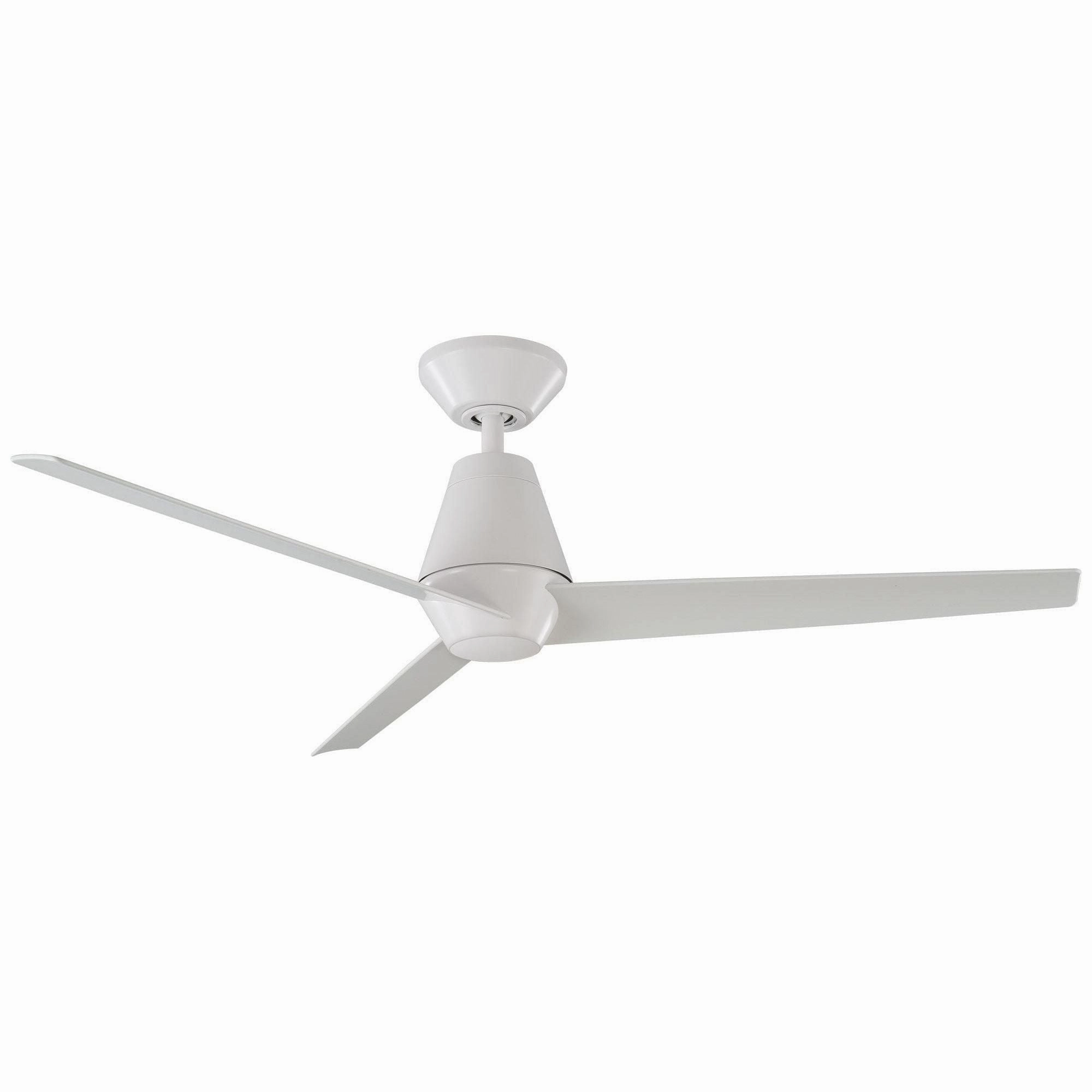Slim Indoor/Outdoor 3-Blade 52" Smart Ceiling Fan with LED Light Kit and Remote Control