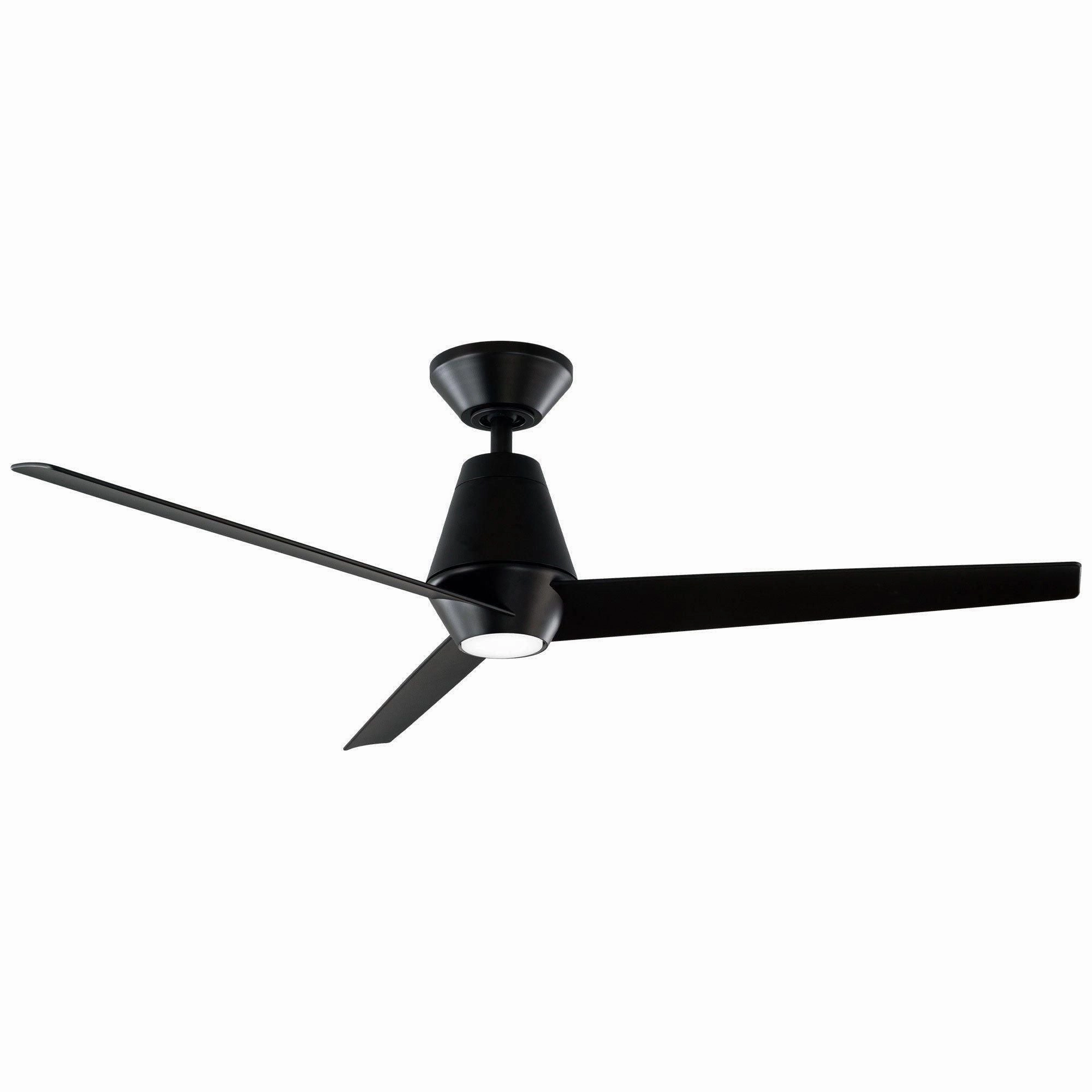 Slim Indoor/Outdoor 3-Blade 52" Smart Ceiling Fan with LED Light Kit and Remote Control
