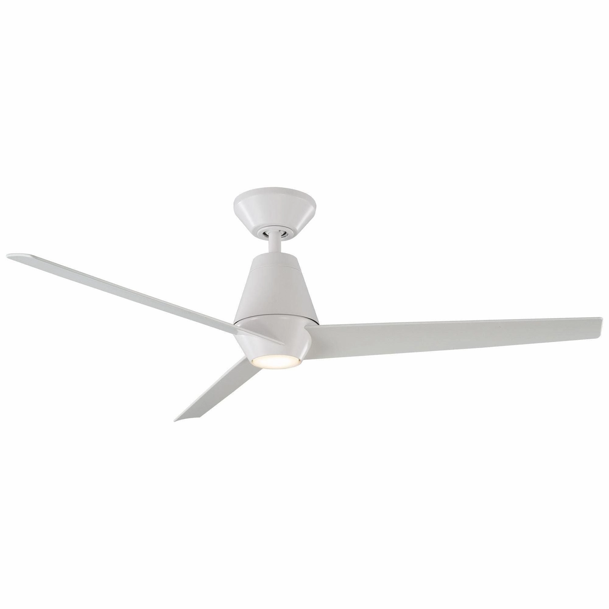 Slim Indoor/Outdoor 3-Blade 52" Smart Ceiling Fan with LED Light Kit and Remote Control