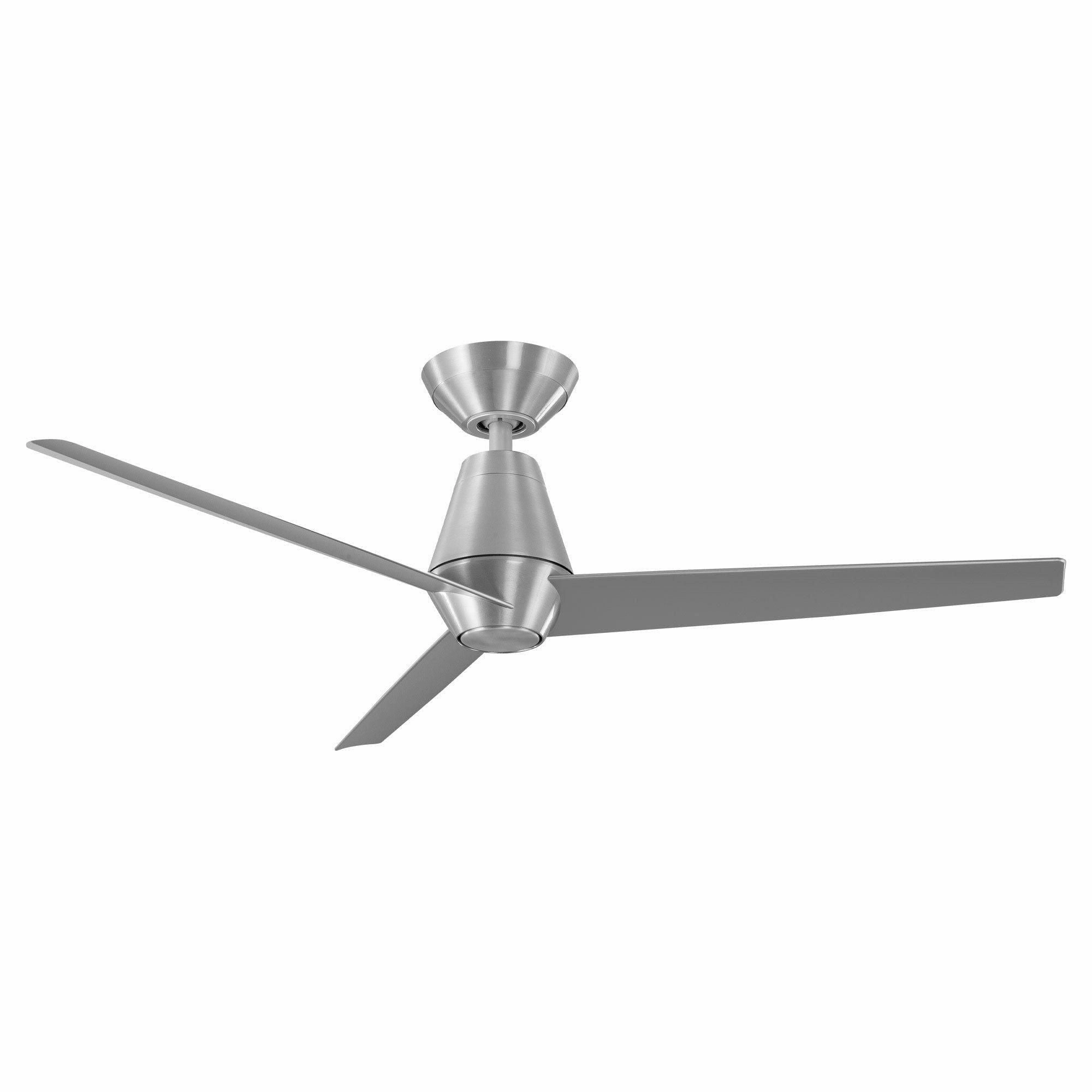 Slim Indoor/Outdoor 3-Blade 52" Smart Ceiling Fan with LED Light Kit and Remote Control