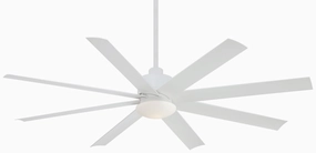 Slipstream Led 65" Ceiling Fan Flat White medium size fans for home ventilation