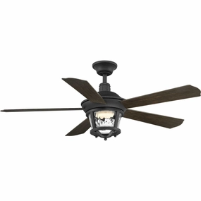 Smyrna 52"Ceiling Fan Forged Black modern medium fans for everyday cooling