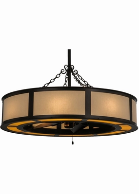 Smythe Craftsman 12 Light Chandel-Air decorative fandeliers with lights
