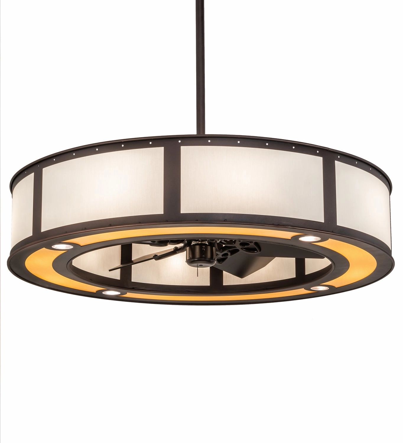 Smythe Craftsman 45"Chandel-Air decorative fandeliers with lights