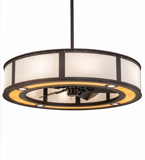 Smythe Craftsman 45"Chandel-Air decorative fandeliers with lights