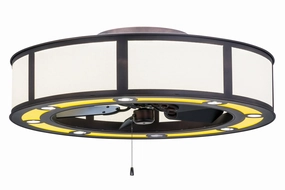 Smythe Craftsman LED Chandel-Air decorative fandeliers with lights