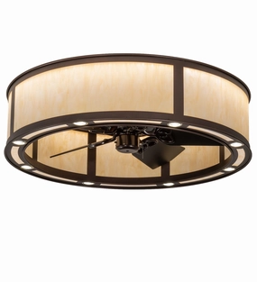 Smythe Craftsman LED Chandel-Air decorative fandeliers with lights