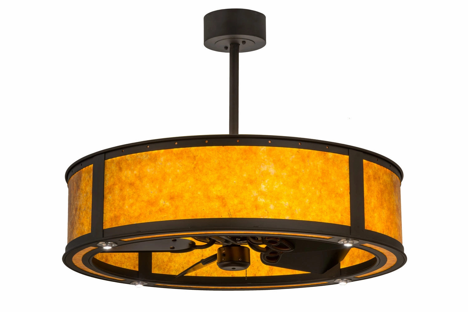 Smythe Craftsman LED Chandel-Air decorative fandeliers with lights