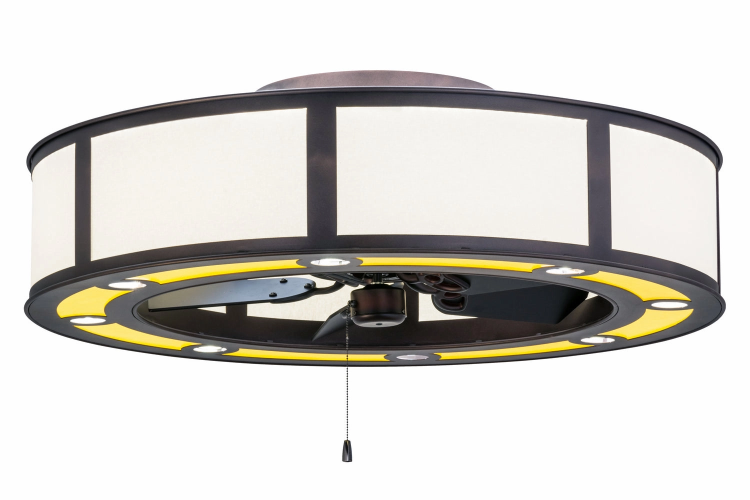 Smythe Craftsman LED Chandel-Air decorative fandeliers with lights