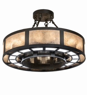 Smythe Craftsman LED Chandel-Air decorative fandeliers with lights