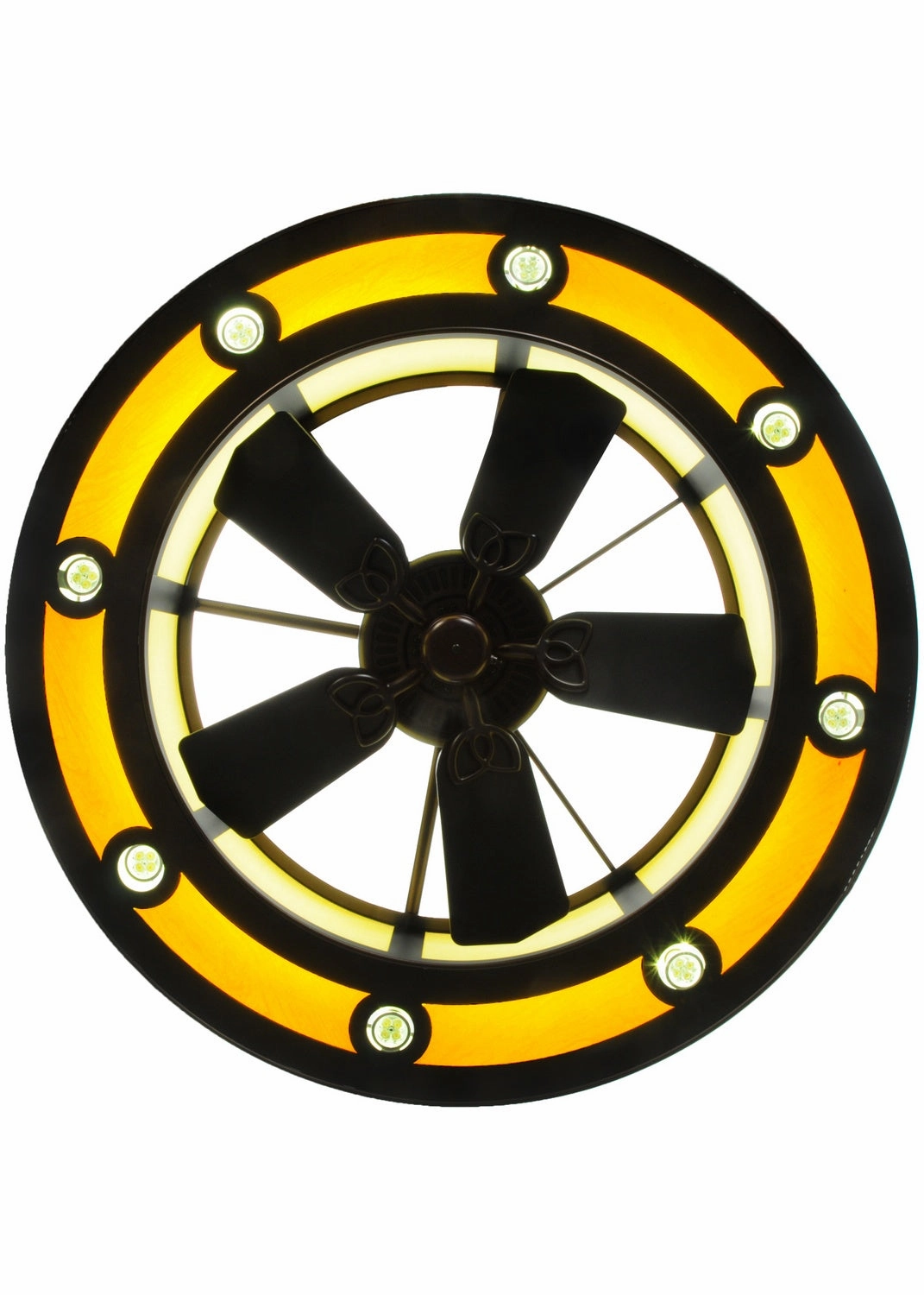 Smythe Craftsman LED Chandel-Air decorative fandeliers with lights
