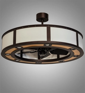 Smythe Craftsman LED Chandel-Air decorative fandeliers with lights