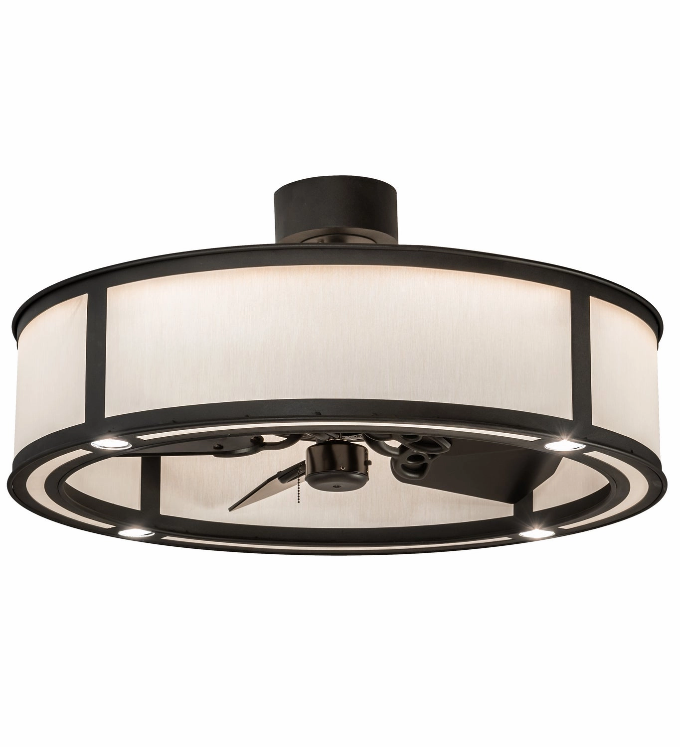 Smythe Craftsman LED Chandel-Air decorative fandeliers with lights