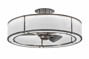 Smythe Craftsman LED Chandel-Air decorative fandeliers with lights