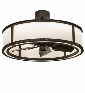 Smythe LED Chandel-Air decorative fandeliers with lights