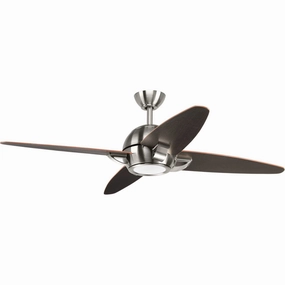 Soar 54" 54"Ceiling Fan Brushed Nickel quiet medium fans for living room use