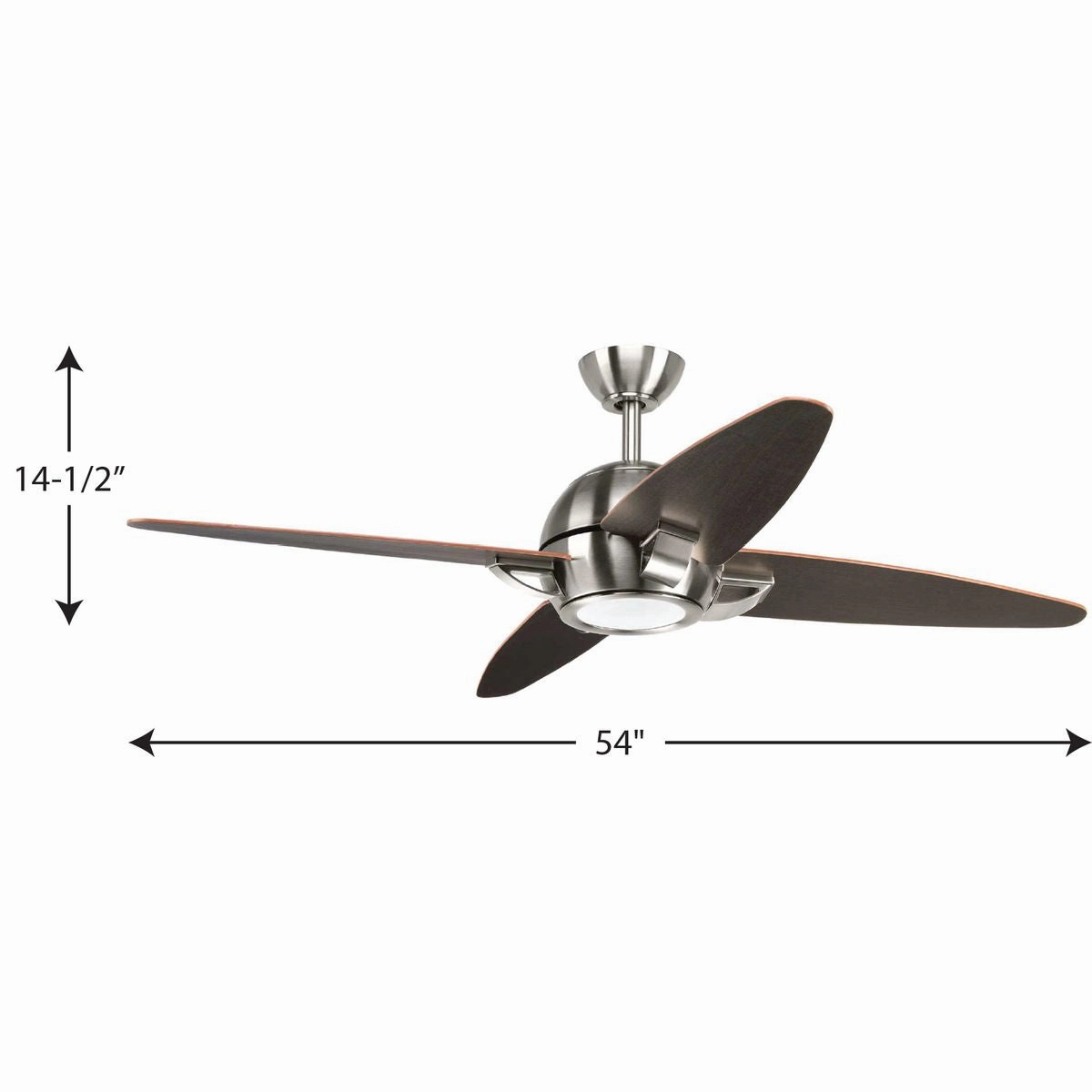 Soar 54" 54"Ceiling Fan Brushed Nickel