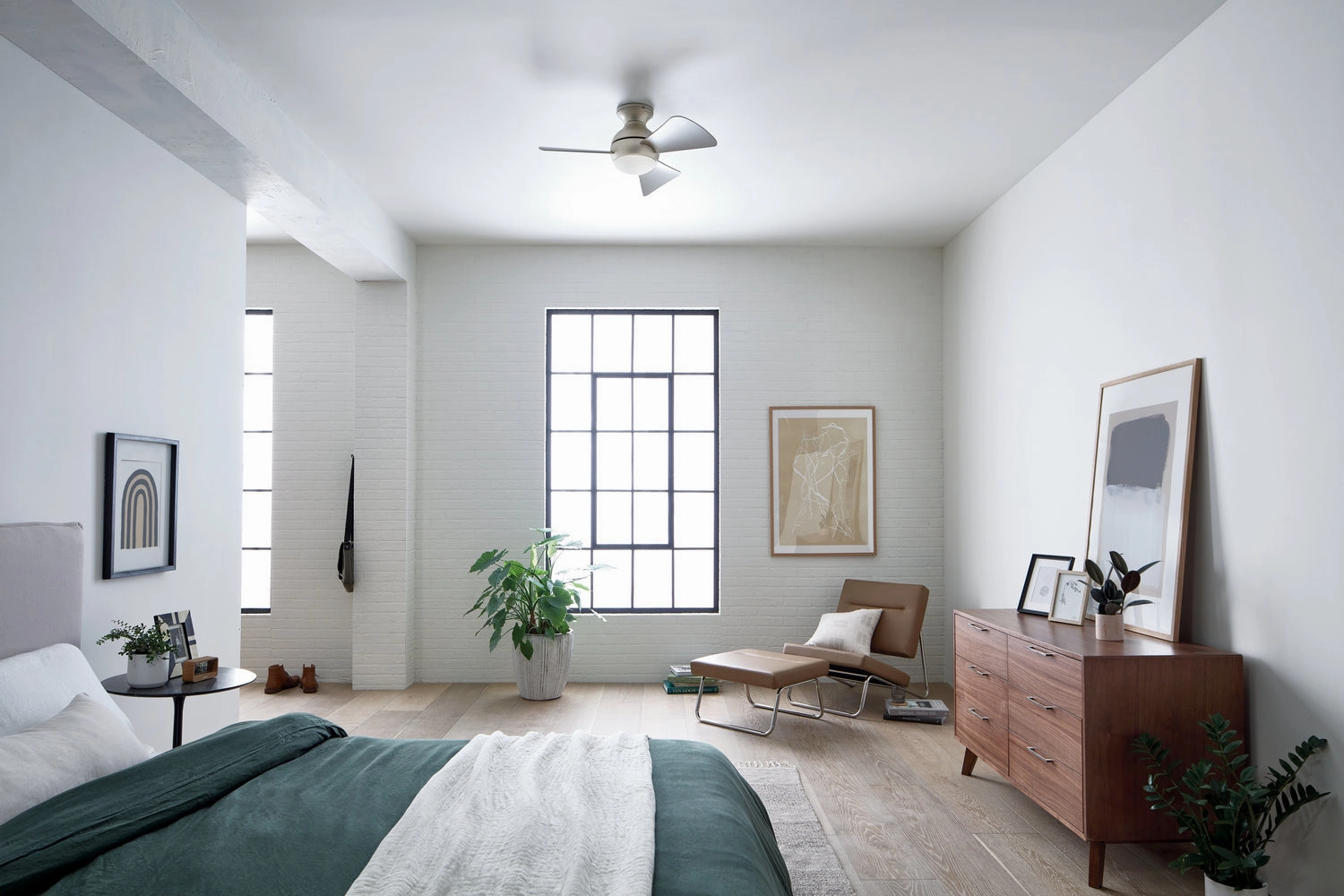 Sola 34"Ceiling Fan Brushed Nickel