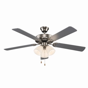 Solana 52"Ceiling Fan Brushed Nickel stylish medium fans for contemporary homes