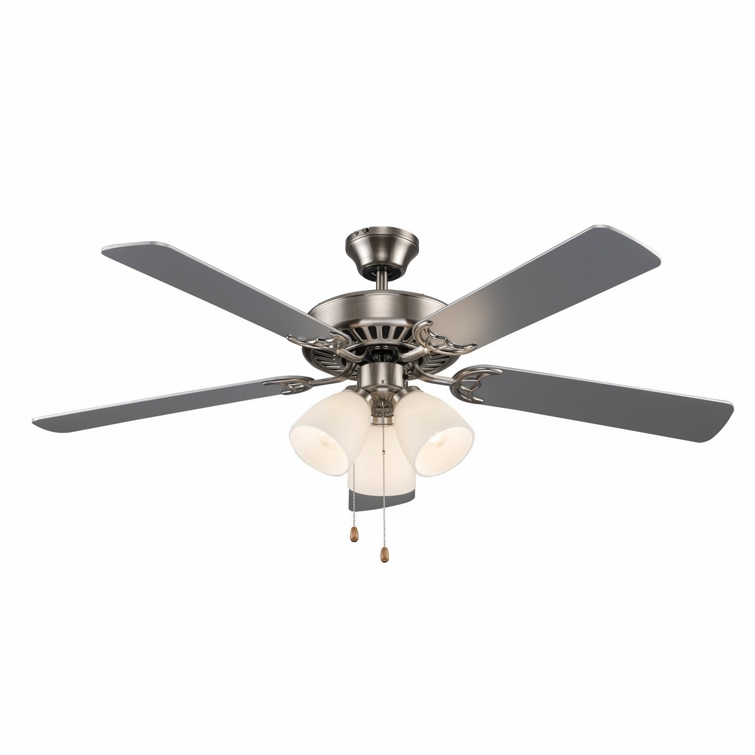 Solana 52"Ceiling Fan Brushed Nickel stylish medium fans for contemporary homes