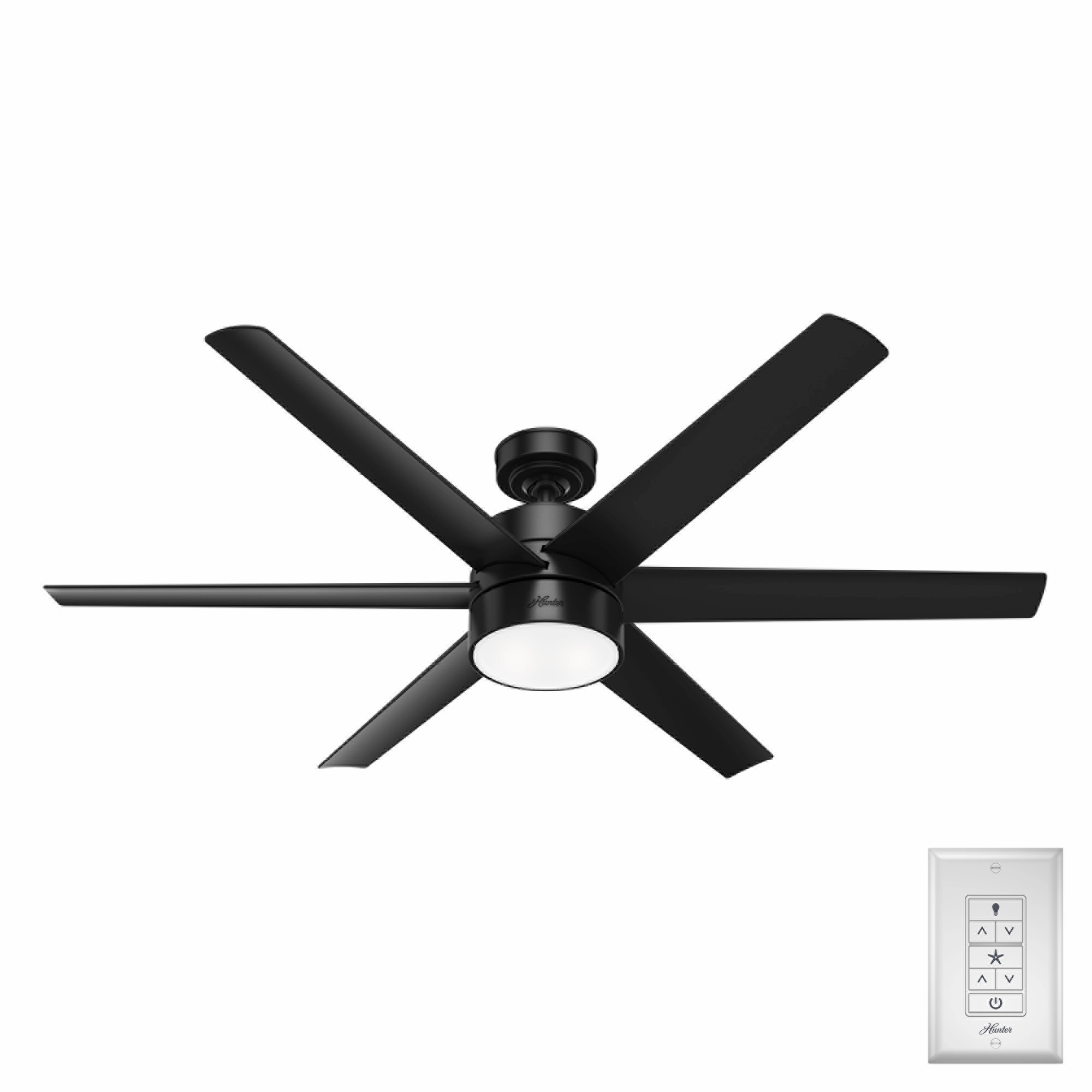 Solaria 60"Ceiling Fan Matte Black
